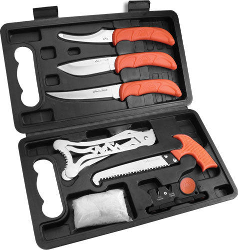 Outdoor Edge Jaeger-Pak 8-Piece Field Butcher Kit with Hard Side Case