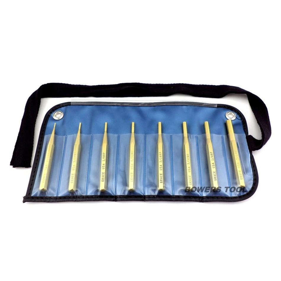 Grace USA 8pc Brass Punch Set for Gunsmithing