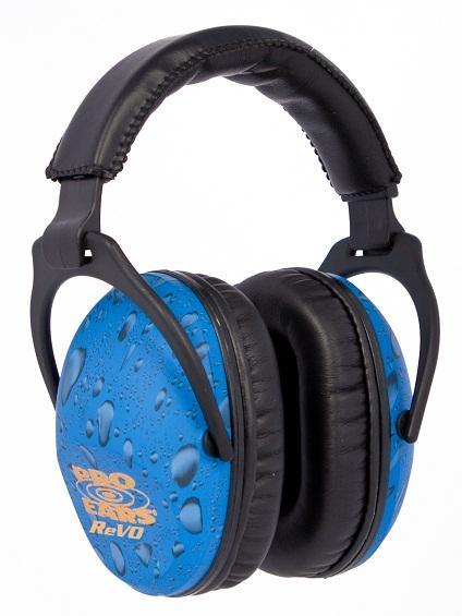 Pro Ears Passive ReVO Hearing Protection Earmuffs for Kids Blue Rain