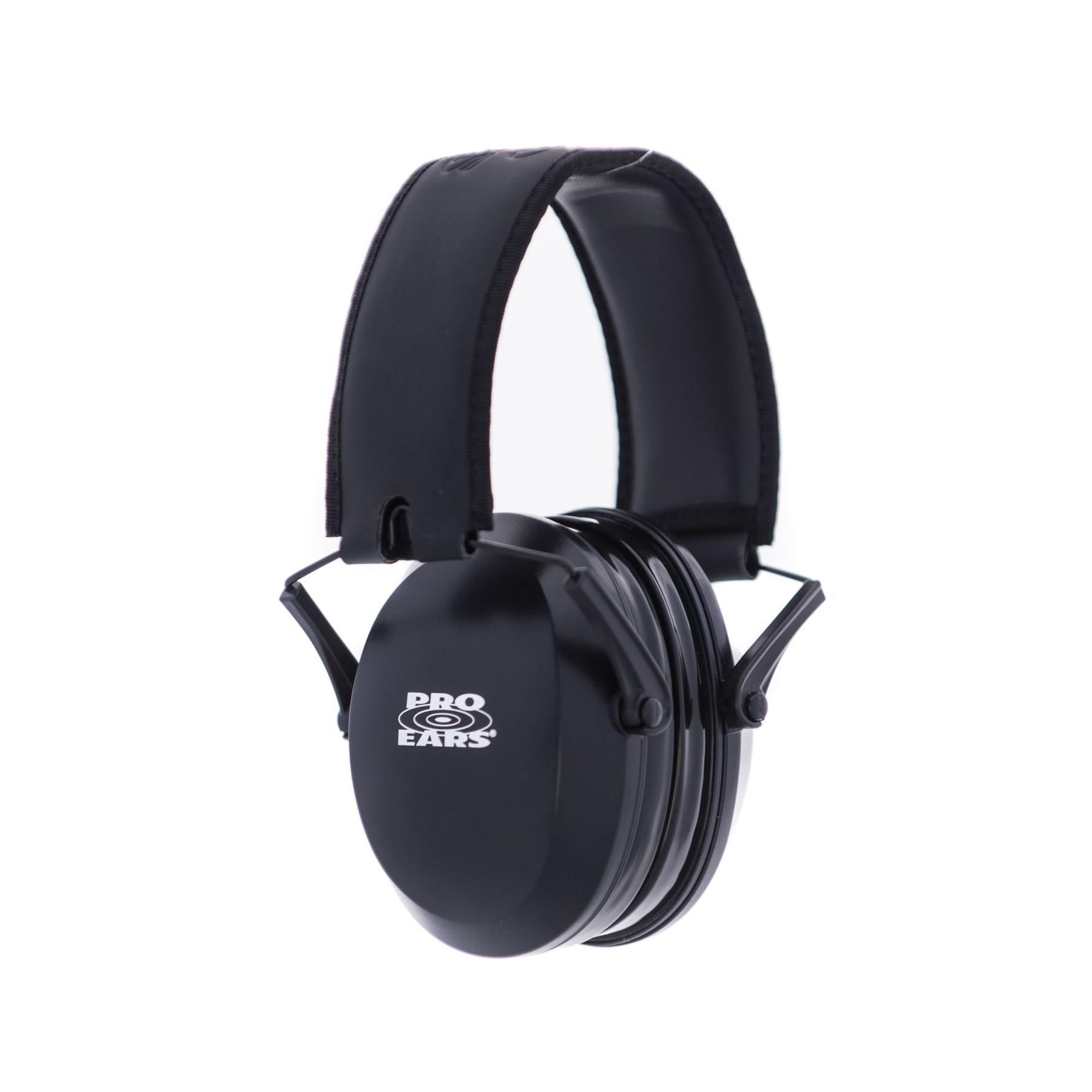 Pro Ears Ultra Gel 22dB NRR Passive Hearing Protection Earmuffs Black