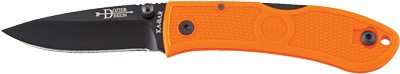 KA-BAR Dozier 3" Folding Hunter Knife Blaze Orange Handle with Pocket Clip