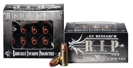 G2 Research 9mm Luger/Parabellum 9 RIP Copper Fracturing Hollow Point 92 Grain
