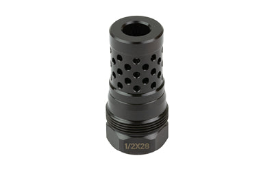 KAK Plan B Radial Muzzle Brake 1/2-28 Thread, .375 Bore Diameter, Nitride Finish, Black