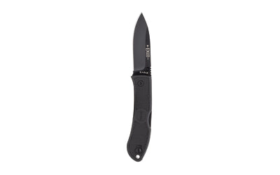 KA-BAR Knives Dozier Folding Hunter 4062S35, 3" S35VN Drop Point, 7.25" Overall, Black Zytel Handle, Lockback, Hollow Grind