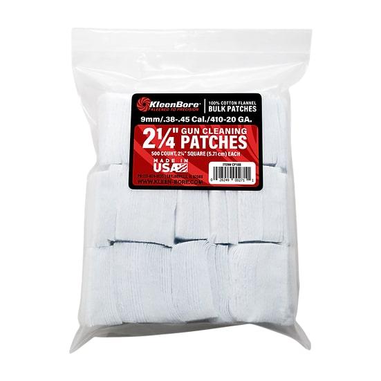 KleenBore 2 1/4" Bore Patches for .38-.45 Caliber and .410-20 Gauge 500 Count