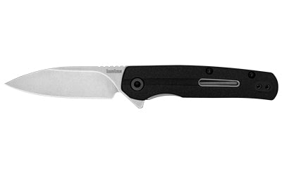 Kershaw 1409 Korra Assisted Open Folding Knife, 2.75" 5Cr15MoV Drop Point Blade, Stonewash, Black Nylon Handle