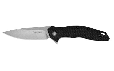 Kershaw 1845 Shoreline 3" Assisted Open Folding Knife, 8Cr13MoV Stonewash Blade, Glass-Filled Nylon Handle