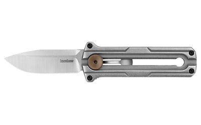 Kershaw Cybernet Manual Out-the-Front Folder, 2.4" D2 Blade, Satin Finish, Stainless Steel Handle 2046