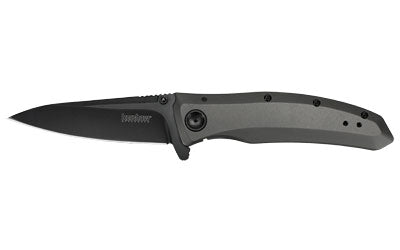 Kershaw 2200 GRID Assisted Open Folding Knife 3.7" Black-Oxide Modified Drop Point, Titanium Carbo-Nitride Handle