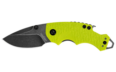 Kershaw 8700LIMEBW Shuffle Multifunction Pocket Knife, 2.4" 8Cr13MoV Blade, Lime Green Nylon Handle, BlackWash