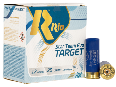 Rio Ammunition 12 Gauge Shotgun Shells Team Target #8 1-1/8 oz 2.75 in