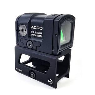 Aimpoint ACRO P-2 Red Dot Sight with B&T 39mm Skeleton Picatinny Mount Black