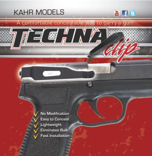 Techna Clip Kahr 9mm .40 .45 Right Hand Belt Carry Clip