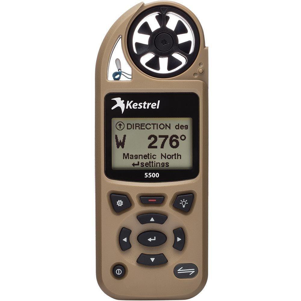 Kestrel 5500 Pocket Weather Tracker with Bluetooth LiNK + Vane Mount Desert Tan
