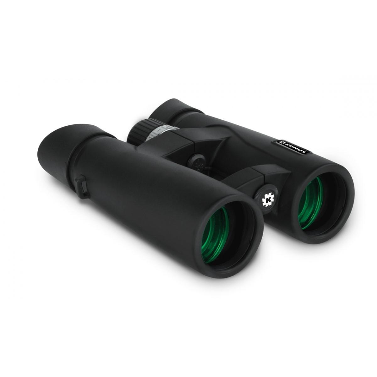 Konus Mission HD 8x42 Open Bridge Roof Prism Binocular Removable Eyecups