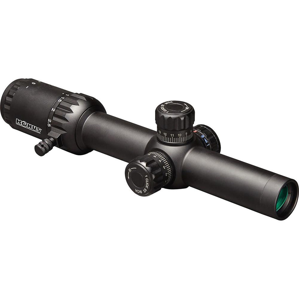 Konus KonusPro Event 1-10x24 30mm SFP Illuminated Circle-Dot Rifle Scope Black