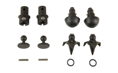 KNS Precision Snapfoot Modular Foot Adapter Kit, Fits Magpul Bipods, Matte Black Finish Snapfoot-Magpul Kit