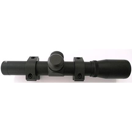 Keystone 2x20mm Pistol Scope 14.5 Inch Eye Relief with Dovetail Rings