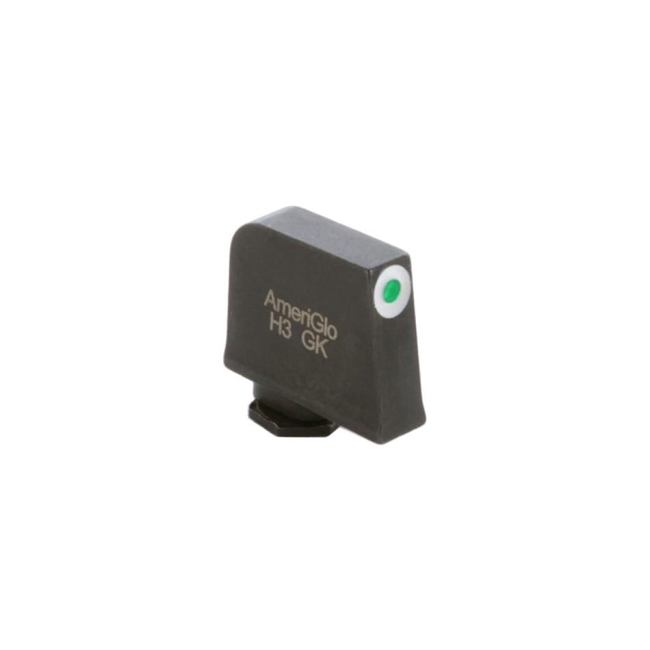 Ameriglo Glock Tritium Front Handgun Sight Green with White Outline .385" Height