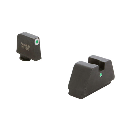 Ameriglo 3XL Green Tritium White Outline Front and Tritium Rear Night Sight for Glock