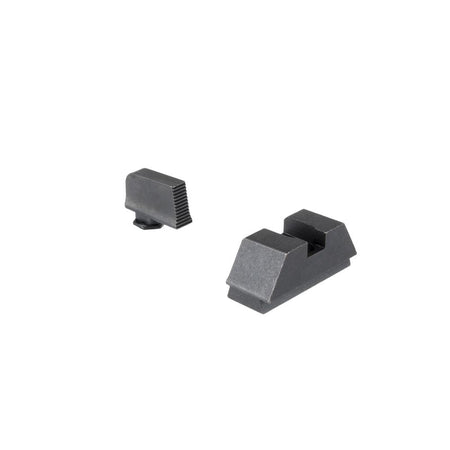 Ameriglo Glock Optics Compatible Handgun Sight Set Serrated Black Rear .295 Tall .220 Front