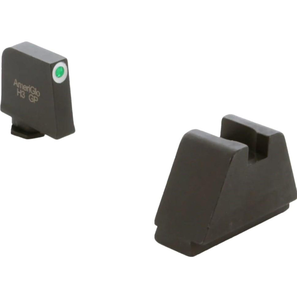 Ameriglo 4XL Elevated Tritium Night Sights Green with White Outline for Glock