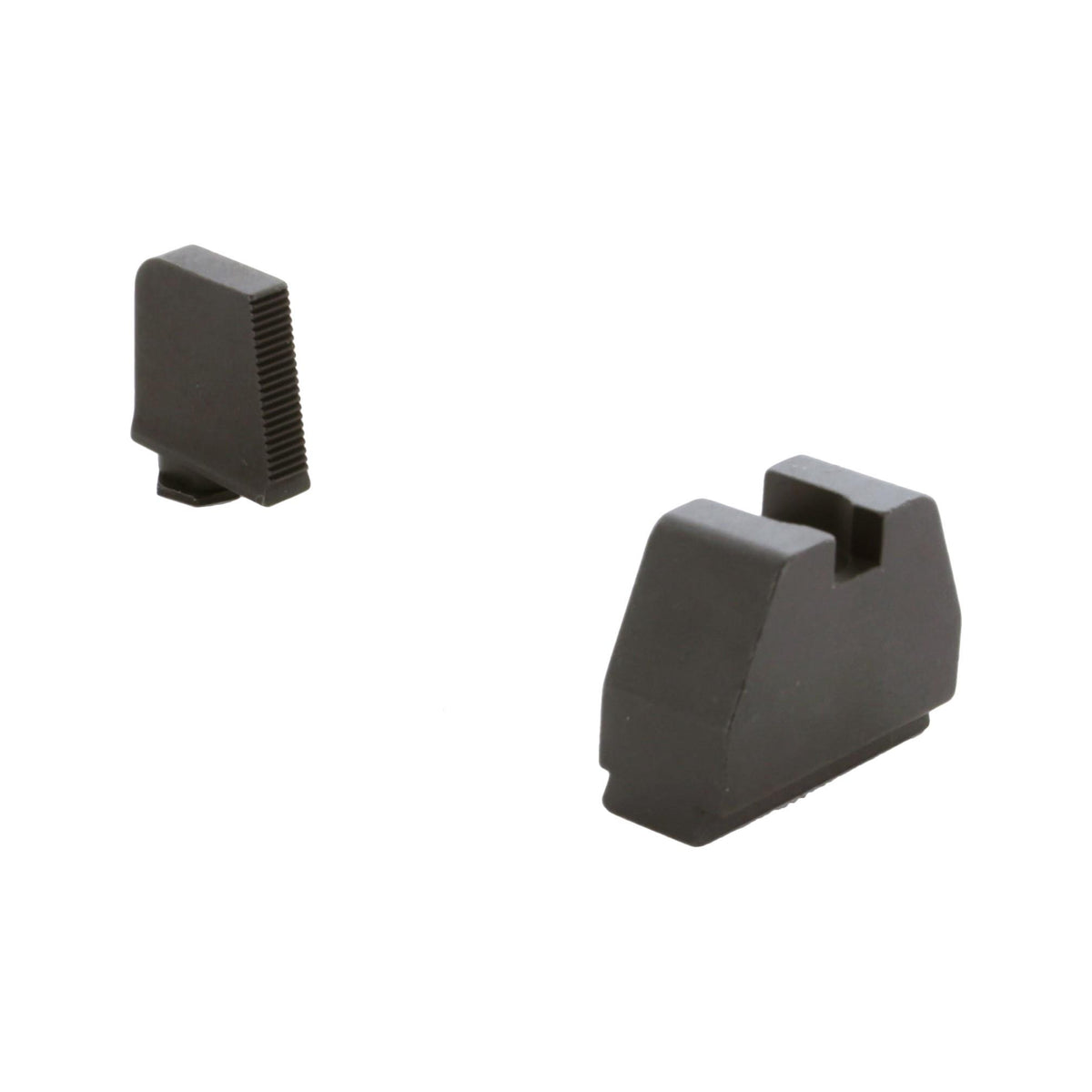 Ameriglo 8XL Tall Serrated Black .475 Front / Flat Black .578 Rear Handgun Sights – Glock