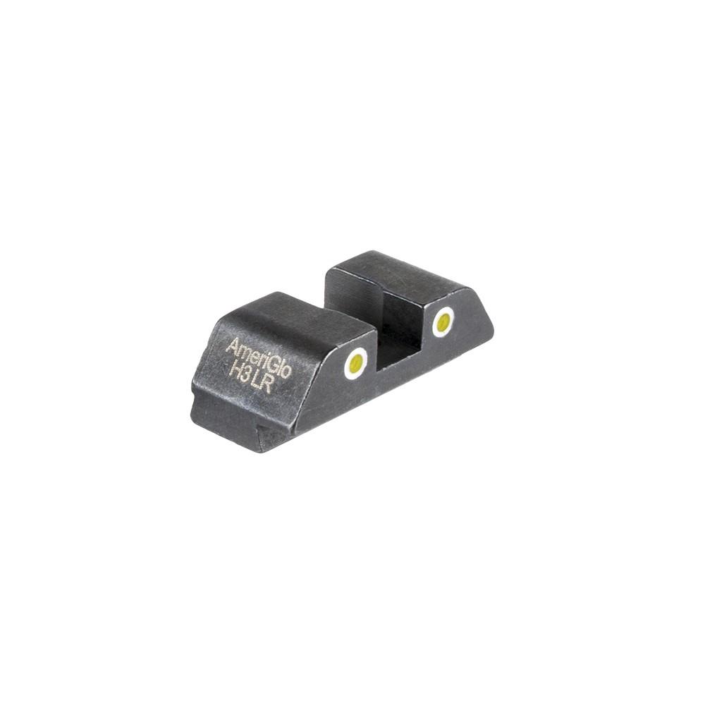 Ameriglo Glock Tritium 2-Dot Rear Handgun Sight Yellow with White Outlines .276" H