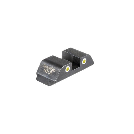 Ameriglo Glock Tritium 2-Dot Rear Handgun Sight Yellow with White Outlines .276" H