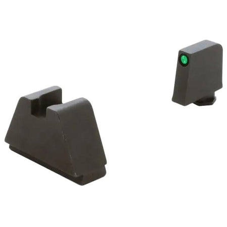 Ameriglo 4XL Suppressor-Height Night Sight Set for All Glock Models – Green Tritium/Flat Black