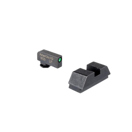 Ameriglo Tritium Glock Handgun Sight Set Optic Compatible .295 Tall Rear Black Front .220