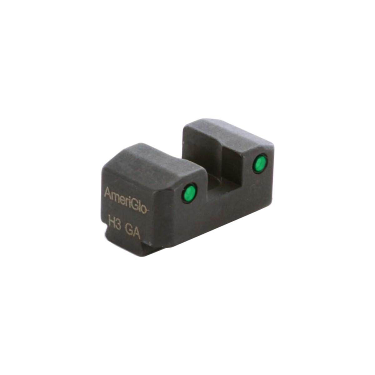 Ameriglo Springfield Hellcat OSP Serrated Rear Sight Green Tritium 2-Dot .300" Height