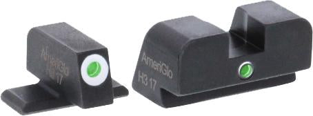 SIG Sauer #8 Height Rear Sight Green Tritium Single Dot with White/Green Outline