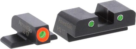 SIG Sauer #8 Height Replacement Rear Sight Green Tritium with Round Orange/White Outline