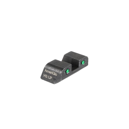 Ameriglo Tritium 2-Dot Rear Night Sight Black Outline .250" H Sq Notch #8 Sig/Springfield