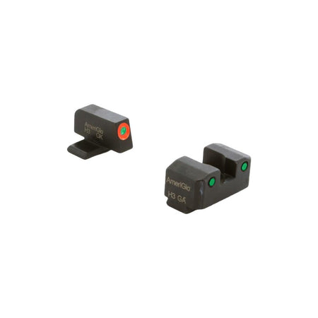 Springfield XD Tritium Sight Set Ameriglo Trooper Series Green Rear with Orange Front