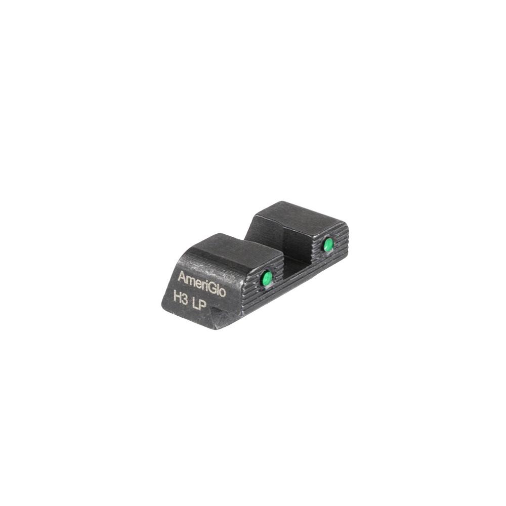 Ameriglo Green Tritium 2-Dot Black Outline Rear Sight Sig/Springfield XD/Hellcat .270 Sq Notch #10