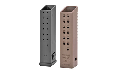 KRISS USA Inc 45 ACP Magazine Extension, FDE Finish, +17 Rounds, For Kriss Vector and Glock 21, 3 Pack KVA-MX2K45FD01