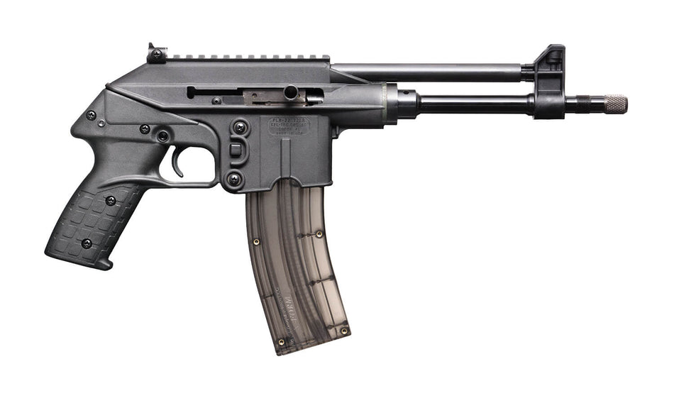 Kel-Tec PLR22 .22LR Pistol, 26+1 Capacity, 10.20-inch Threaded Barrel, Black