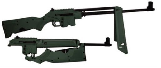 Kel-Tec SU-16C .223 Rem Black/Green 16" 10+1 Folding Stock Rifle