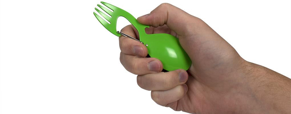 Kershaw Ration Green Spork Multi-Tool with Bottle Opener - 4.6" OAL