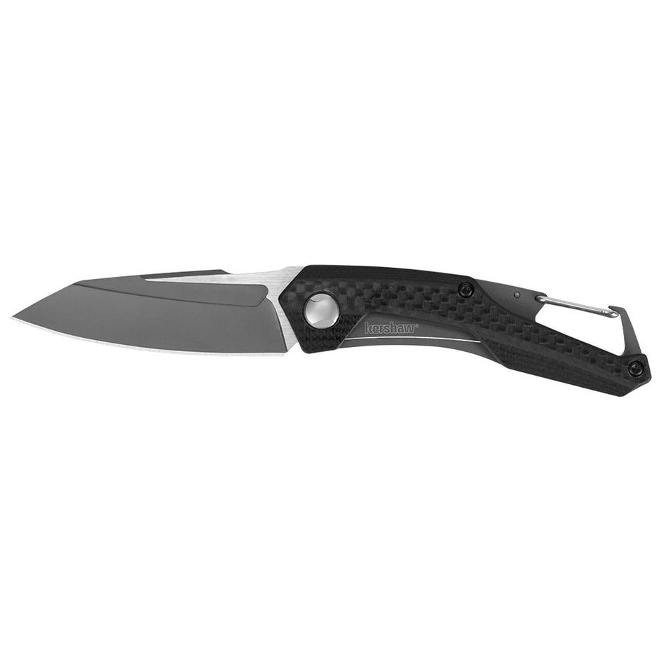 Kershaw Reverb Lightweight Outdoor Folding Knife 2-1/2" Drop Point Black G-10 Handle
