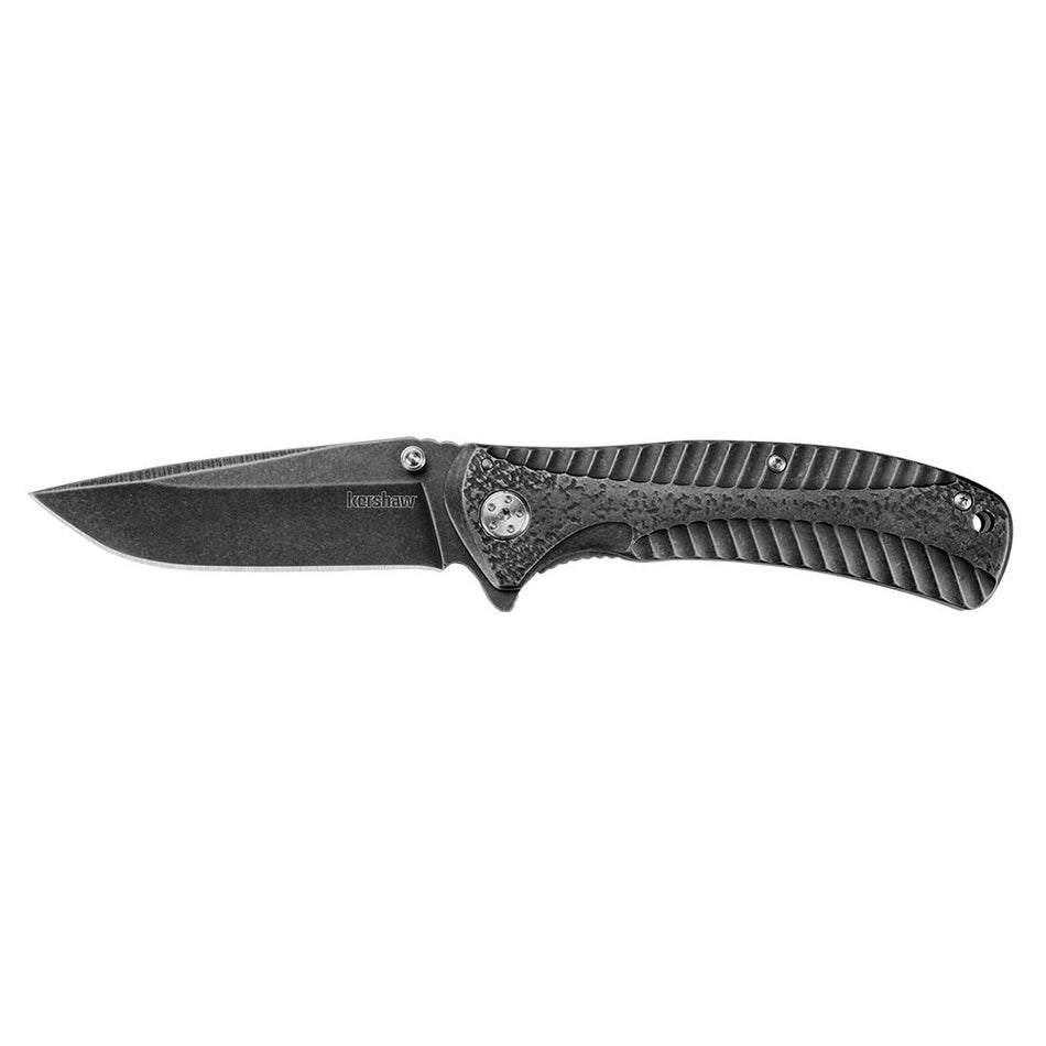Kershaw Starter BlackWash Folding Knife 3-2/5" Drop Point