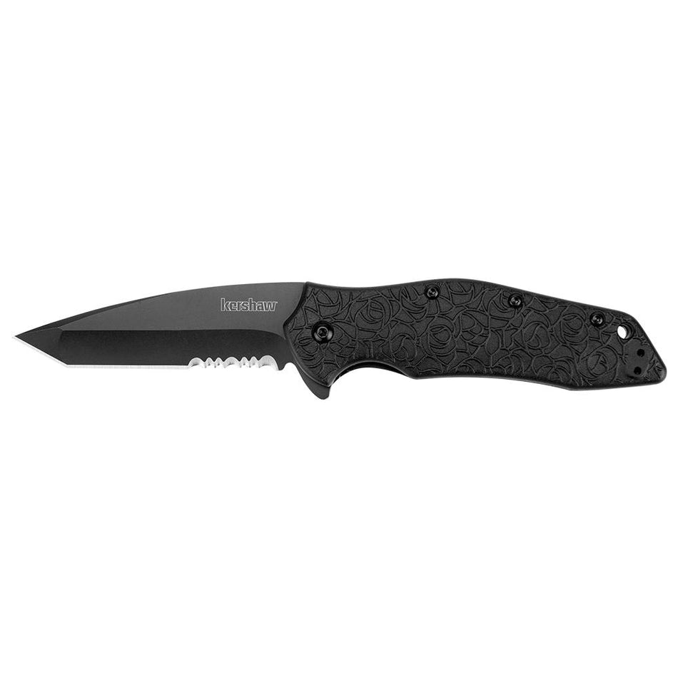 Kershaw Kuro 3.1" Americanized Tanto Folding Knife - Black Oxide Finish
