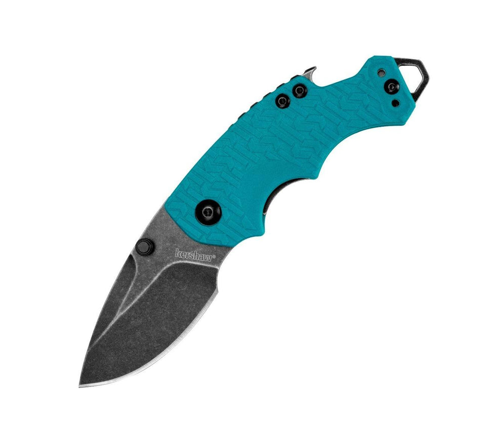 Kershaw Shuffle Plain Edge Knife - Teal Glass-Filled Nylon Handle