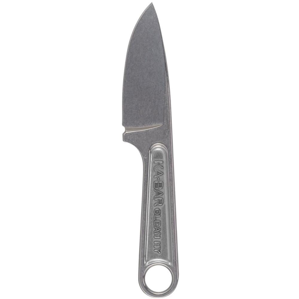 Ka-Bar Forged Wrench Fixed Knife 3-Inch Drop Point Blade Silver