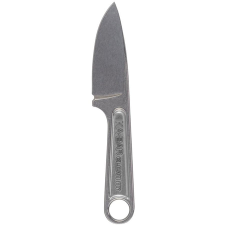 Ka-Bar Forged Wrench Fixed Knife 3-Inch Drop Point Blade Silver