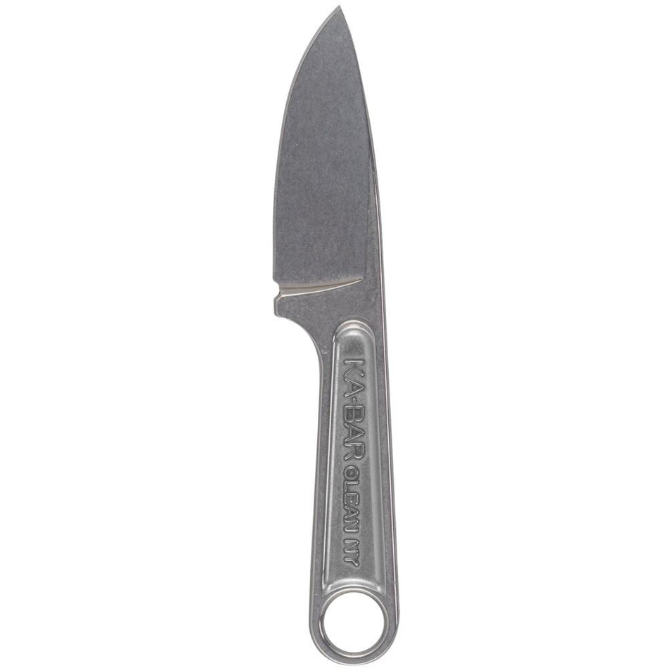 Ka-Bar Forged Wrench Fixed Knife 3-Inch Drop Point Blade Silver