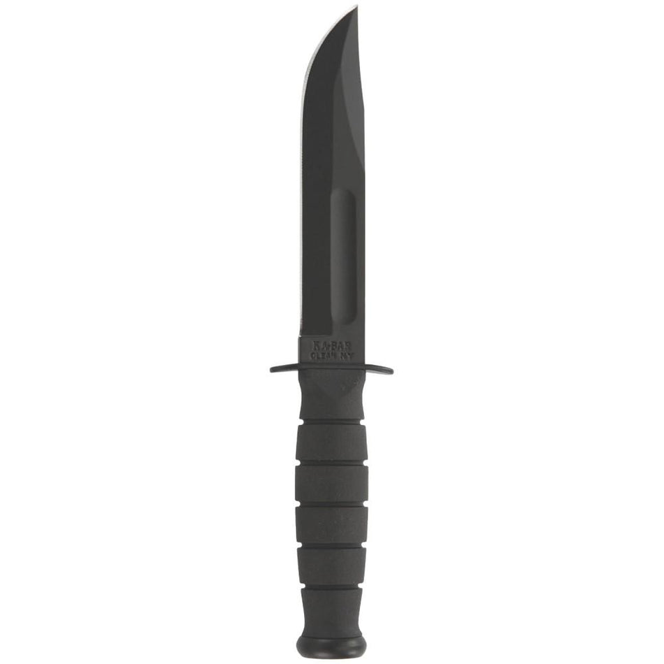 Ka-Bar Short Ka-Bar 5.25" Clip Point Fixed Knife Black