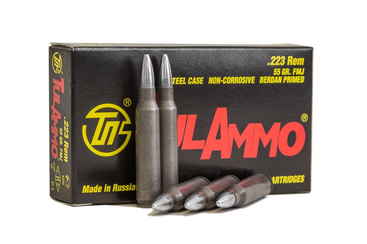 Tulammo Steel Case Rifle Ammo 223 Rem. 55 gr. FMJ